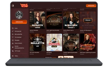 VegaZone Casino application